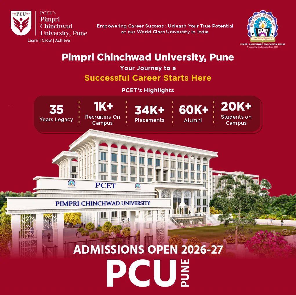 Admissions Open for Education Programs at Pimpri Chinchwad University offering globally recognized degrees